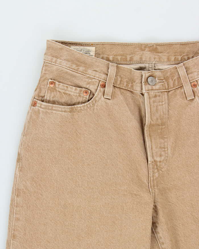 Levi's Premium 501 'Fresh Mushroom Tab' Straight Leg Tan Denim Jeans - W28 L30