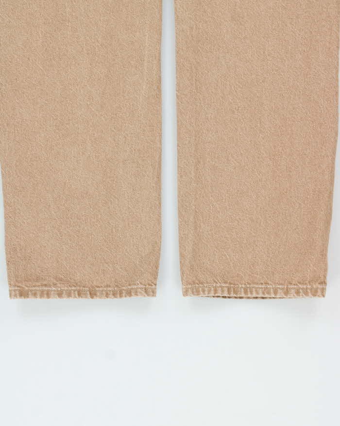 Levi's Premium 501 'Fresh Mushroom Tab' Straight Leg Tan Denim Jeans - W28 L30