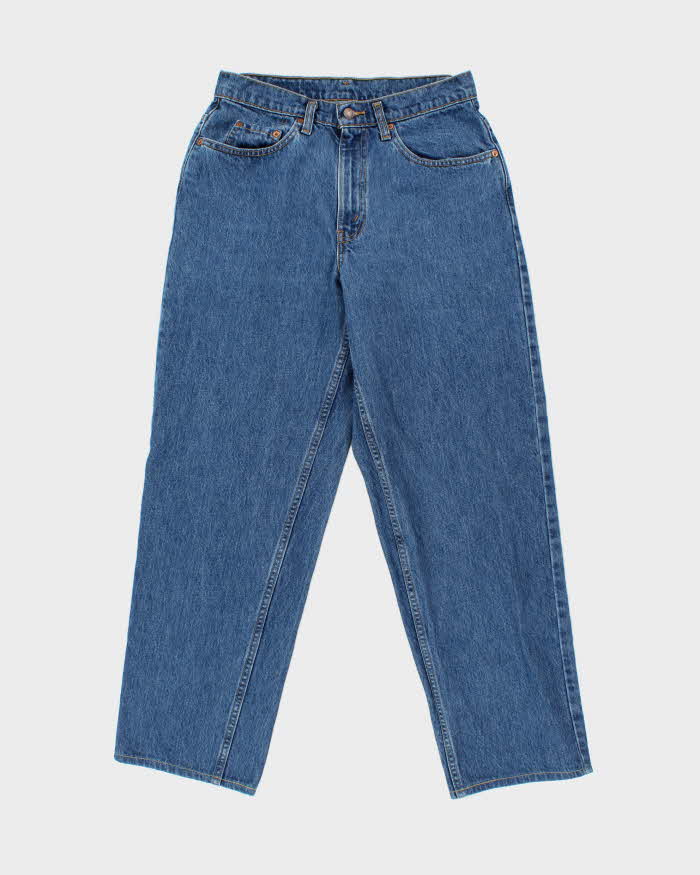 Vintage 1991 Levi's 535 Batwing Made In Canada 'Euro Fit' Med Wash Denim Relaxed Straight Leg Jeans - W32 L32