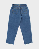 Vintage 1991 Levi's 535 Batwing Made In Canada 'Euro Fit' Med Wash Denim Relaxed Straight Leg Jeans - W32 L32