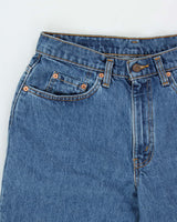 Vintage 1991 Levi's 535 Batwing Made In Canada 'Euro Fit' Med Wash Denim Relaxed Straight Leg Jeans - W32 L32