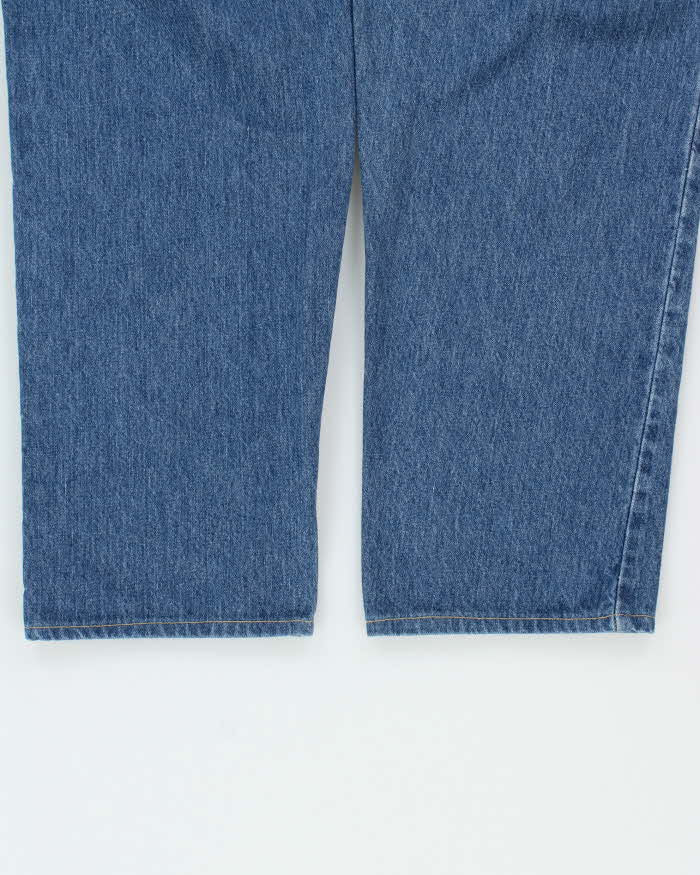 Vintage 1991 Levi's 535 Batwing Made In Canada 'Euro Fit' Med Wash Denim Relaxed Straight Leg Jeans - W32 L32