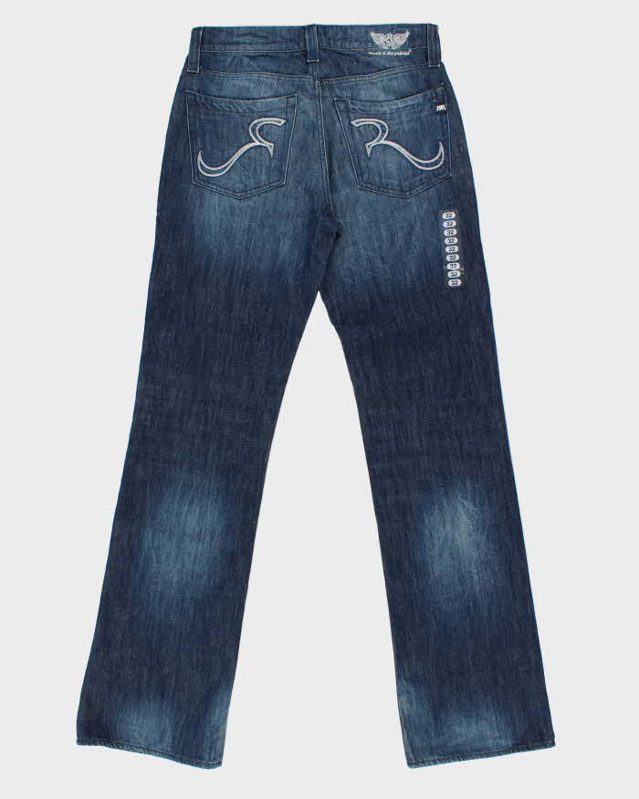 DSWT Vintage Y2K 00s Rock & Republic 'Floyd' Indigo Denim Bootcut Jeans - W32 L36