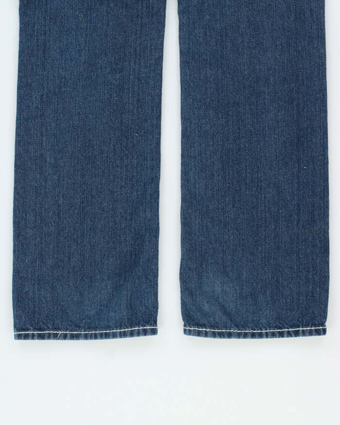 Vintage Y2K 00s True Religion Mid Rise 'Ricky' Made In USA Flap Pocket Relaxed Straight Leg Jeans - W32 L34