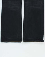 Vintage Y2K 00s Guess 'Cliff' Dark Stone Wash Denim Mid Rise Relaxed Leg Bootcut Jeans - W36 L33