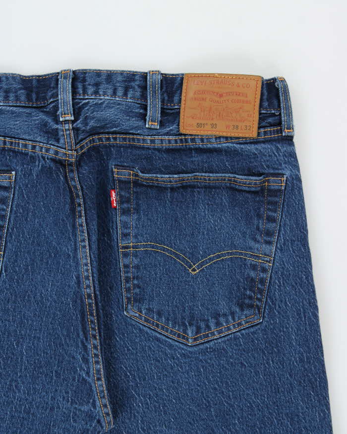 Levi's 501 '93 Premium Big E Dark Wash Denim Straight Leg Jeans - W38 L31