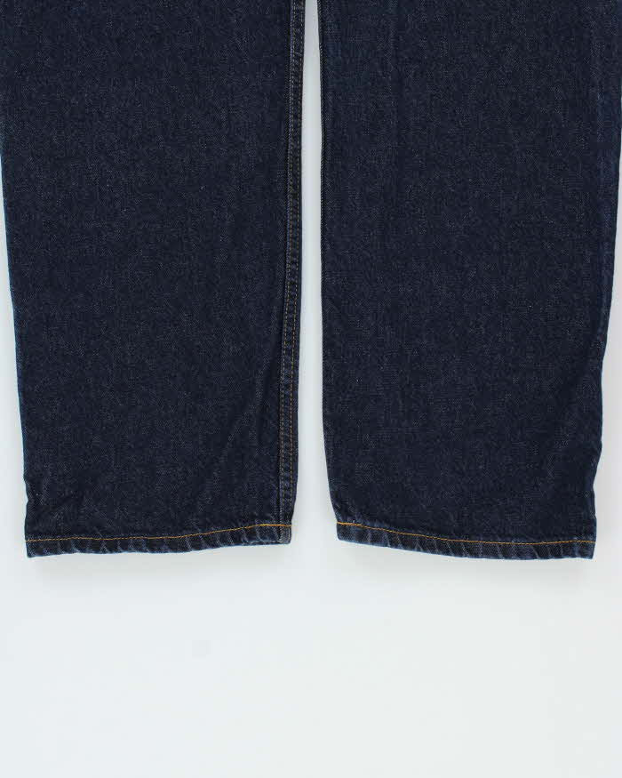 Vintage Y2K 00s Polo Jeans Ralph Lauren Raw Indigo Denim 'RL Easy Fit' Relaxed Staright Leg Jeans - W36 L34