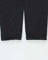 Vintage Y2K 00s Drunk Monkey Raw Indigo Denim Contrast Stitch Baggy Wide Leg Jeans - W34 L32