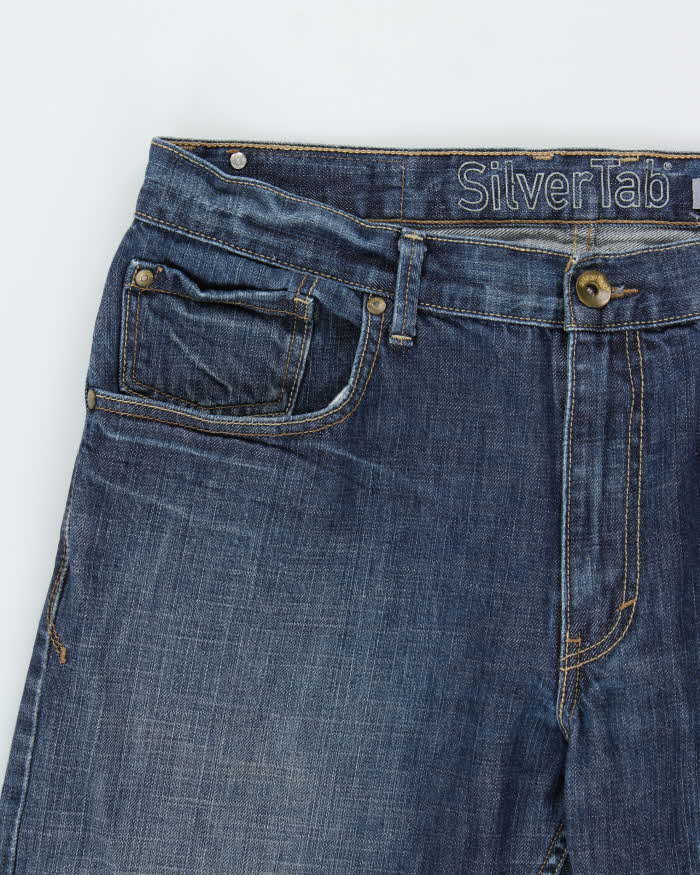 Vintage Y2K 00s Levi's SilverTab Mid Rise Stone Wash Denim Relaxed Fit Bootcut Jeans - W34 L32