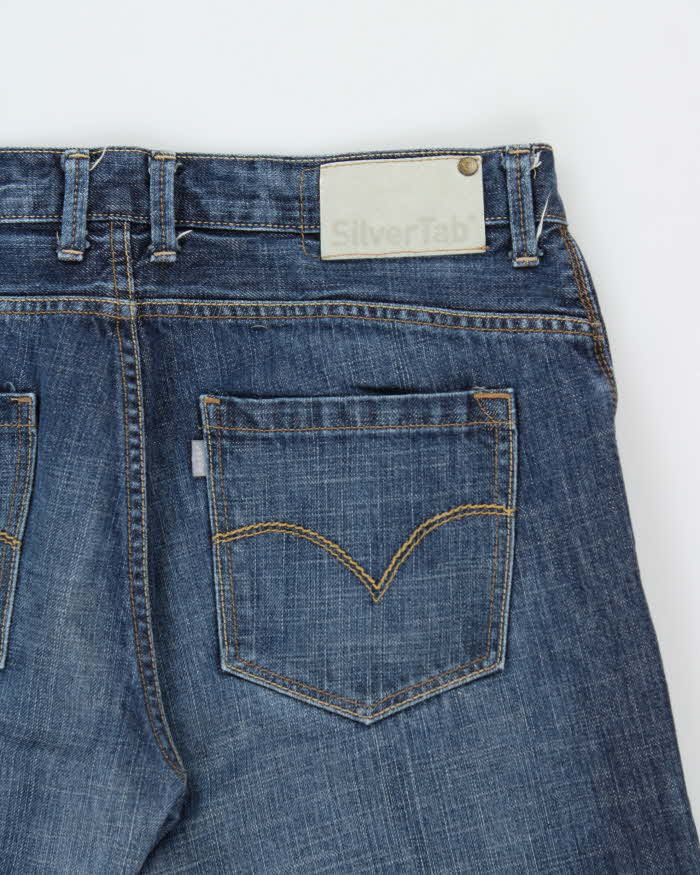 Vintage Y2K 00s Levi's SilverTab Mid Rise Stone Wash Denim Relaxed Fit Bootcut Jeans - W34 L32