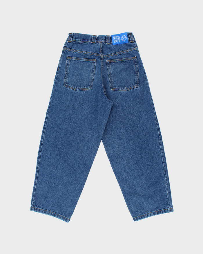 SS2024 Polar Skate Co. Medium Wash Denim 'Big Boy' Wide Leg Tapered Jeans - W28 L26