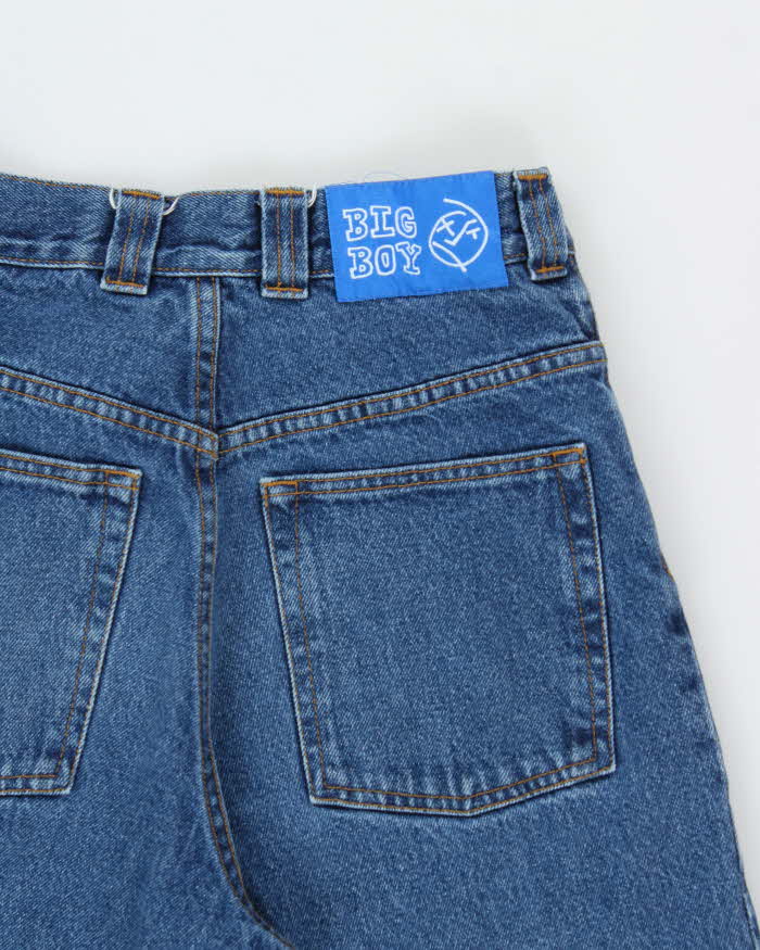 SS2024 Polar Skate Co. Medium Wash Denim 'Big Boy' Wide Leg Tapered Jeans - W28 L26