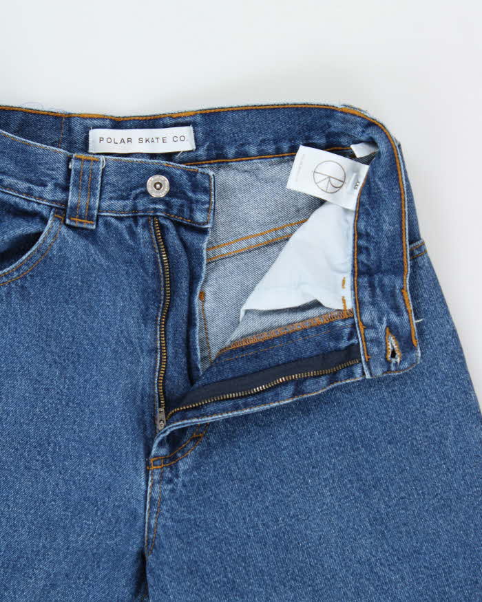 SS2024 Polar Skate Co. Medium Wash Denim 'Big Boy' Wide Leg Tapered Jeans - W28 L26