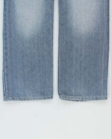 Vintage Y2K 00s For Him London Metallic Stone Wash Low Rise Flap Pocket Straight Leg Jeans - W34 L33