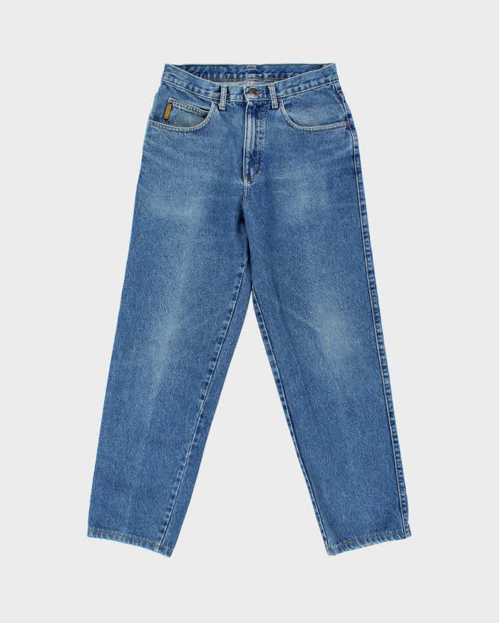 Vintage 1990s Armani Made In USA High Rise Relaxed Tapered Straight Leg Denim Jeans - W30 L30
