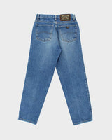 Vintage 1990s Armani Made In USA High Rise Relaxed Tapered Straight Leg Denim Jeans - W30 L30