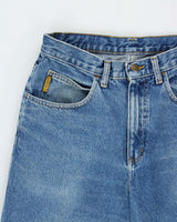 Vintage 1990s Armani Made In USA High Rise Relaxed Tapered Straight Leg Denim Jeans - W30 L30