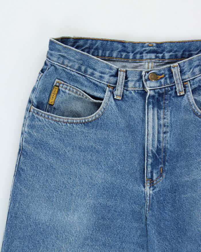 Vintage 1990s Armani Made In USA High Rise Relaxed Tapered Straight Leg Denim Jeans - W30 L30