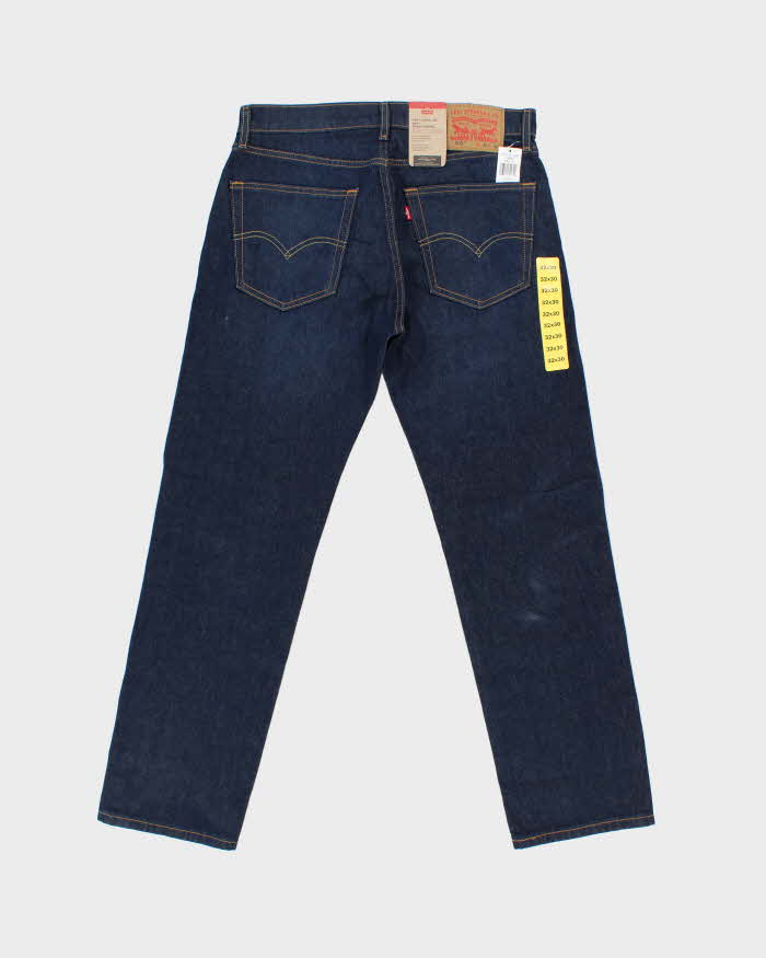 DSWT Levi's 505 Regular Mid Rise Raw Indigo Denim Straight Leg Jeans - W32 L30