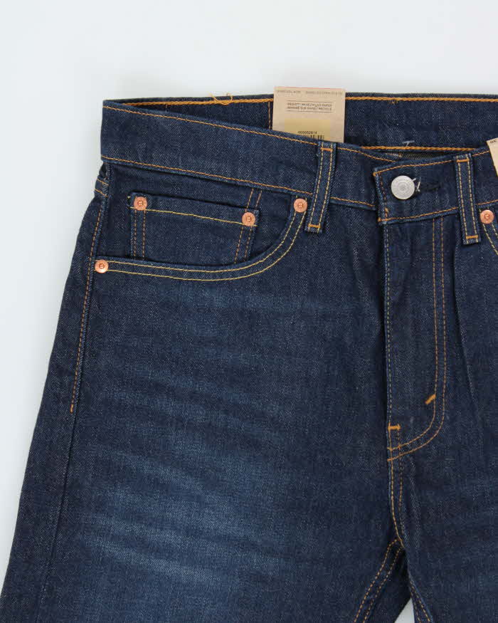 DSWT Levi's 505 Regular Mid Rise Raw Indigo Denim Straight Leg Jeans - W32 L30