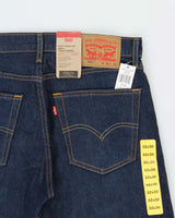 DSWT Levi's 505 Regular Mid Rise Raw Indigo Denim Straight Leg Jeans - W32 L30