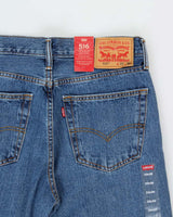 DSWT Levi's 516 Mid Rise Slim Straight Leg Denim Jeans - W33 L30