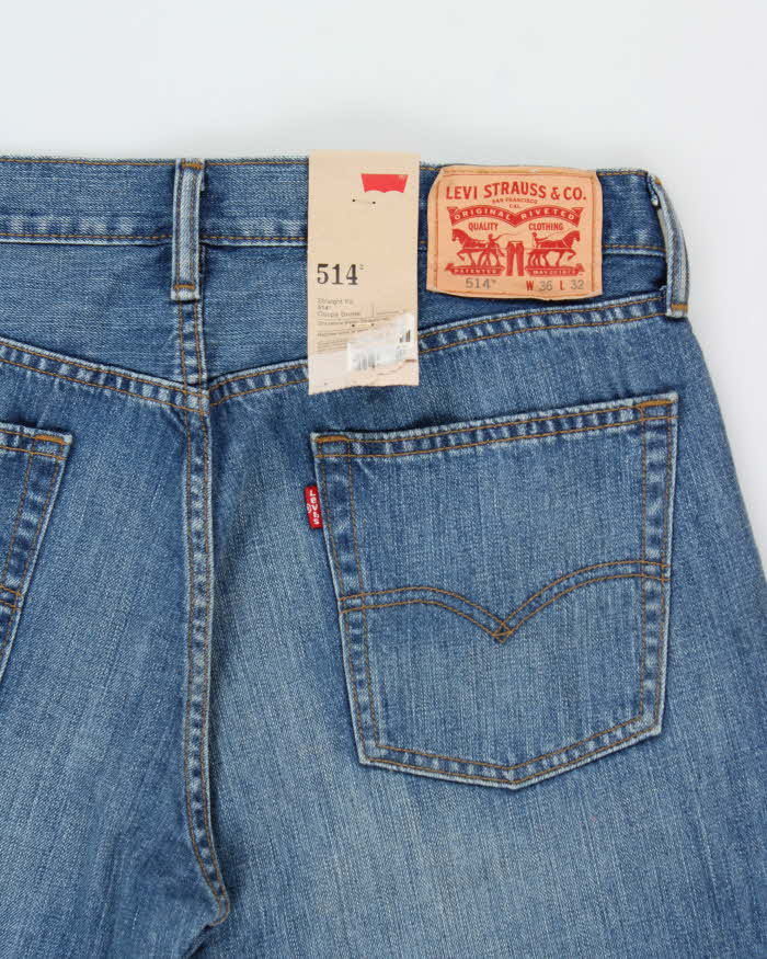 DSWT Levi's 514 Low Rise Straight Leg Denim Jeans - W36 L32