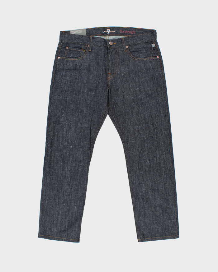 DSWT 7 For All Mankind Made In USA Mid Rise Raw Denim 'The Straight' Leg Jeans - W36 L30