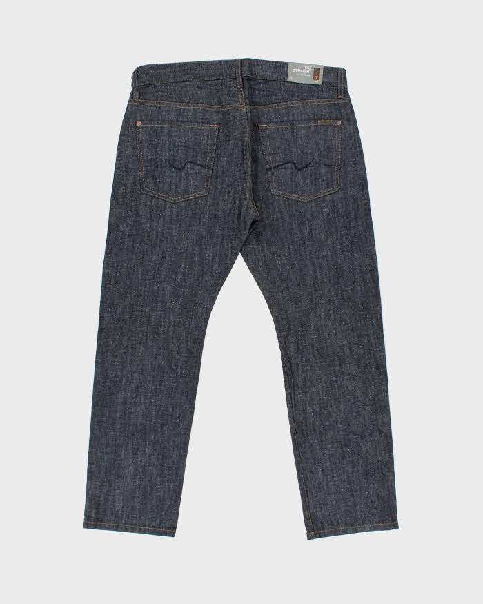 DSWT 7 For All Mankind Made In USA Mid Rise Raw Denim 'The Straight' Leg Jeans - W36 L30