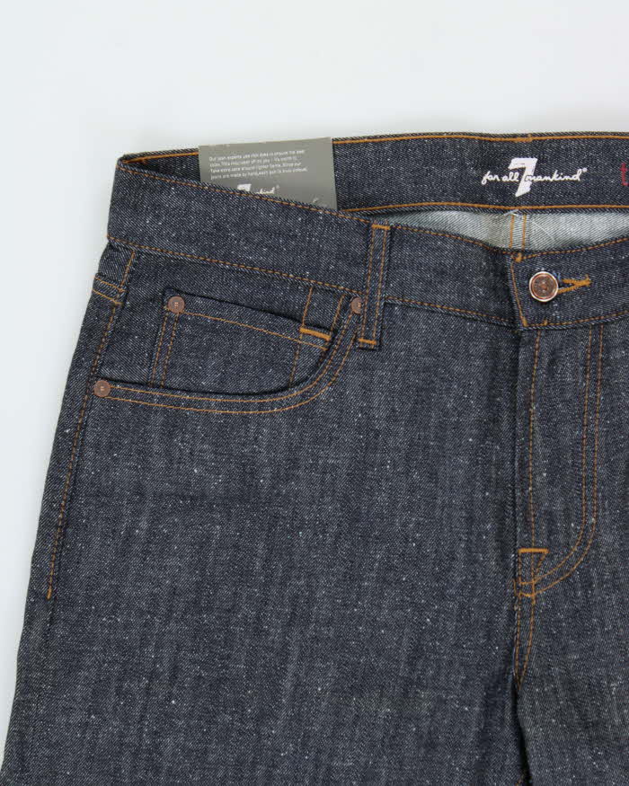 DSWT 7 For All Mankind Made In USA Mid Rise Raw Denim 'The Straight' Leg Jeans - W36 L30