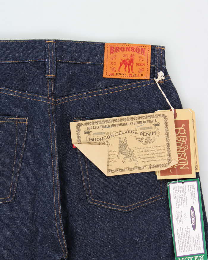 DSWT Bronson MFG Lot 47801XX Raw Selvedge Denim Straight Leg Jeans - W30 L32