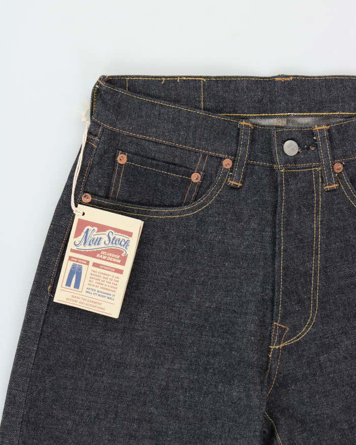 DSWT Non Stock Lot 6001 Raw Selvedge 15oz Denim Straight Leg Jeans - W28 L32