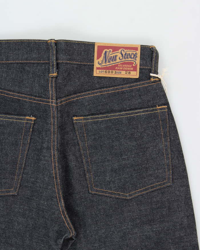 DSWT Non Stock Lot 6001 Raw Selvedge 15oz Denim Straight Leg Jeans - W28 L32