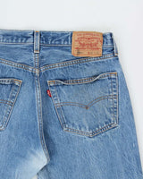 Vintage 1997 Levi's 501xx Red Batwing Made In USA Straight Leg Denim Jeans - W31 L27