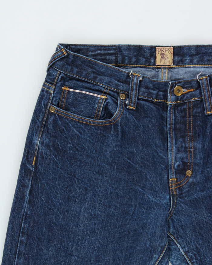 Vintage PRPS 'Demon' Japanese Indigo Selvedge Denim Slim Straight Leg Jeans - W30 L32