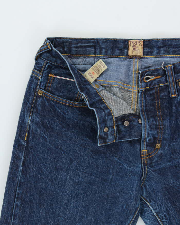 Vintage PRPS 'Demon' Japanese Indigo Selvedge Denim Slim Straight Leg Jeans - W30 L32