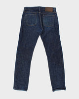Naked &amp; Famous Weird Guy Dirty Fade Japanese Roped Dyed Selvedge 14.5oz Denim Relaxed Slim Straight Leg Jeans - W33 L34