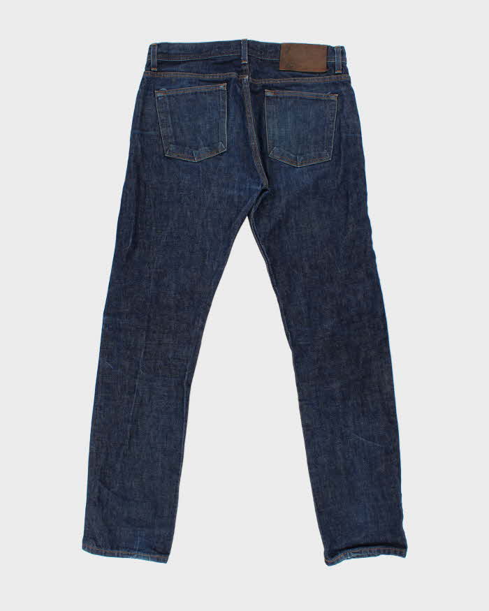 Naked & Famous Weird Guy Dirty Fade Japanese Roped Dyed Selvedge 14.5oz Denim Relaxed Slim Straight Leg Jeans - W33 L34