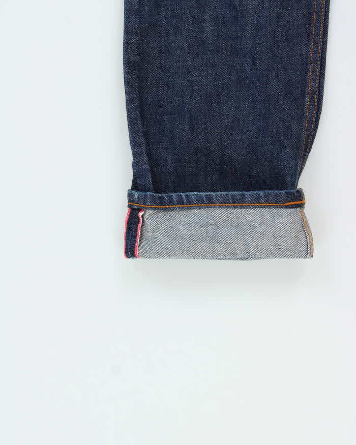 Naked & Famous Weird Guy Dirty Fade Japanese Roped Dyed Selvedge 14.5oz Denim Relaxed Slim Straight Leg Jeans - W33 L34
