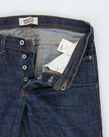 Naked &amp; Famous Weird Guy Dirty Fade Japanese Roped Dyed Selvedge 14.5oz Denim Relaxed Slim Straight Leg Jeans - W33 L34