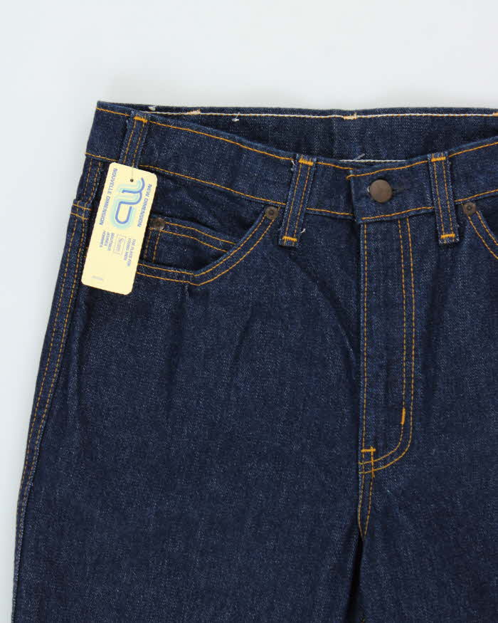 DSWT Vintage 1980s GWG 'Scrubbies' Raw Indigo Denim High Rise Bootcut Jeans - W32 L33