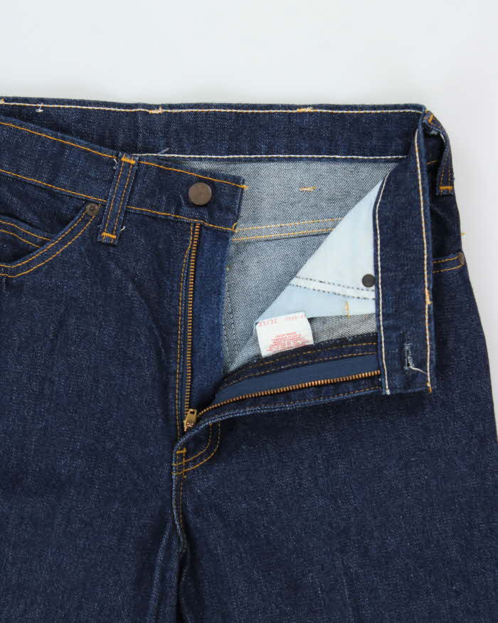 DSWT Vintage 1980s GWG 'Scrubbies' Raw Indigo Denim High Rise Bootcut Jeans - W32 L33