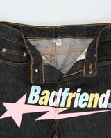 Badfriend Star Logo Graphic Relaxed Fit Jeans - W29 L29