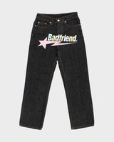 Badfriend Star Logo Graphic Relaxed Fit Jeans - W29 L29