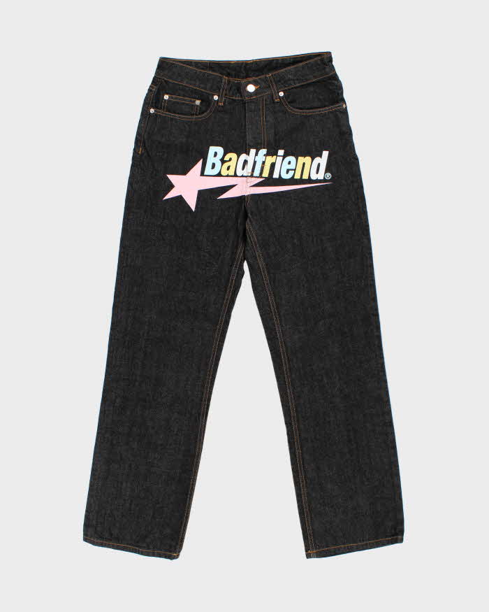 Badfriend Star Logo Graphic Relaxed Fit Jeans - W29 L29
