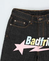 Badfriend Star Logo Graphic Relaxed Fit Jeans - W29 L29