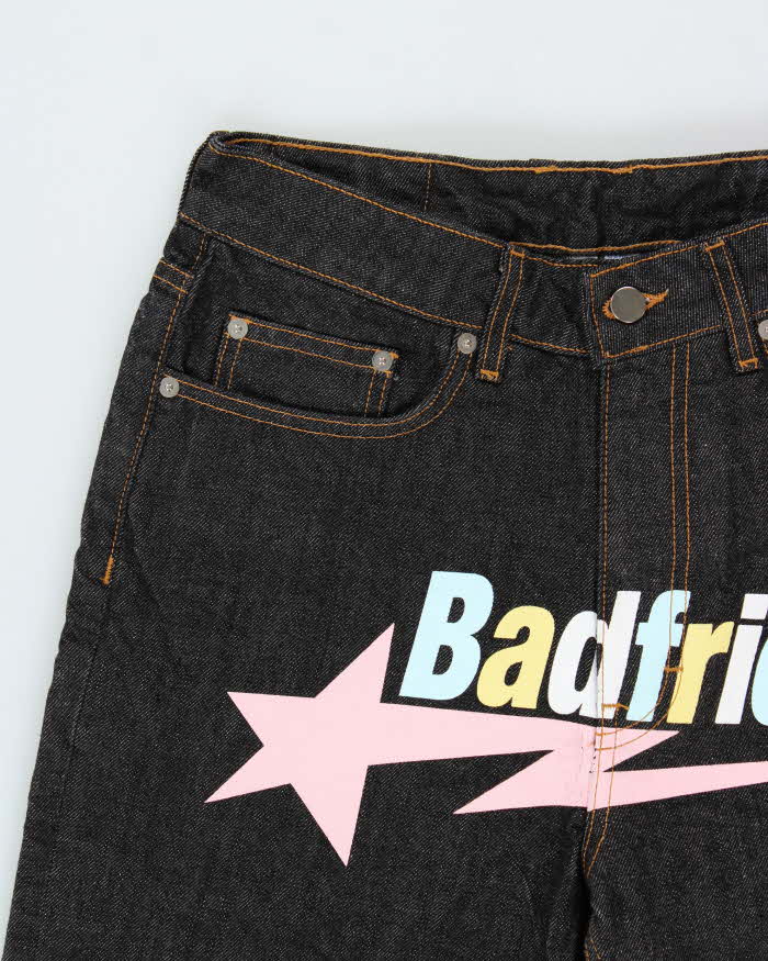 Badfriend Star Logo Graphic Relaxed Fit Jeans - W29 L29