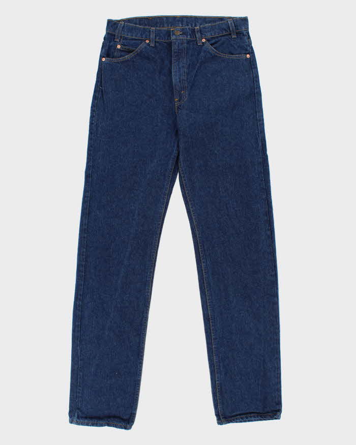 DS 1985 Levi's 505 Orange Tab Red Batwing Made In USA Mid-Rise Regular Straight Fit Denim Jeans - W34 L36