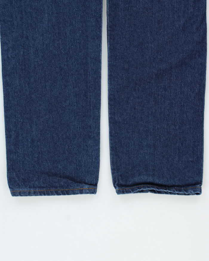 DS 1985 Levi's 505 Orange Tab Red Batwing Made In USA Mid-Rise Regular Straight Fit Denim Jeans - W34 L36