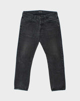 Tom Ford Black Made In USA Mid-Rise Straight Fit Selvedge Denim Jeans - W36 L30